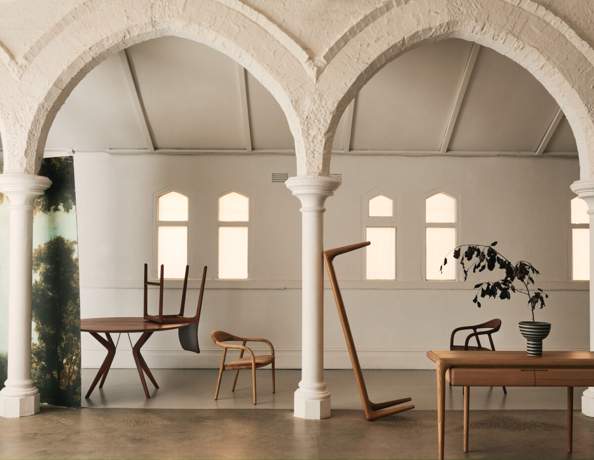 Artisan furniture setting curated by ducksnest.